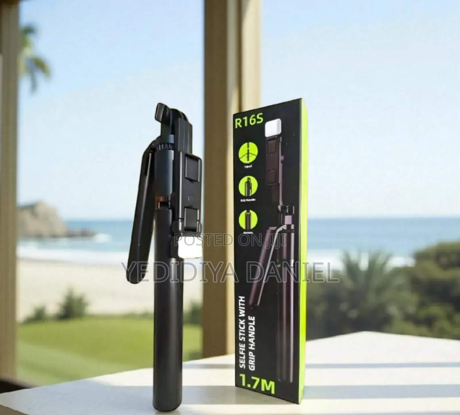 R16s 6 Feet 4in1 Tripod Stand Selfie Stick ( With Bluetooth Remote)