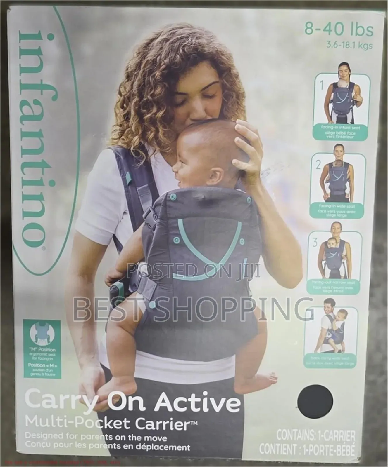Infantino 4 In 1 Baby Carrier For Baby Girl And Boy የልጆች ማዘያ