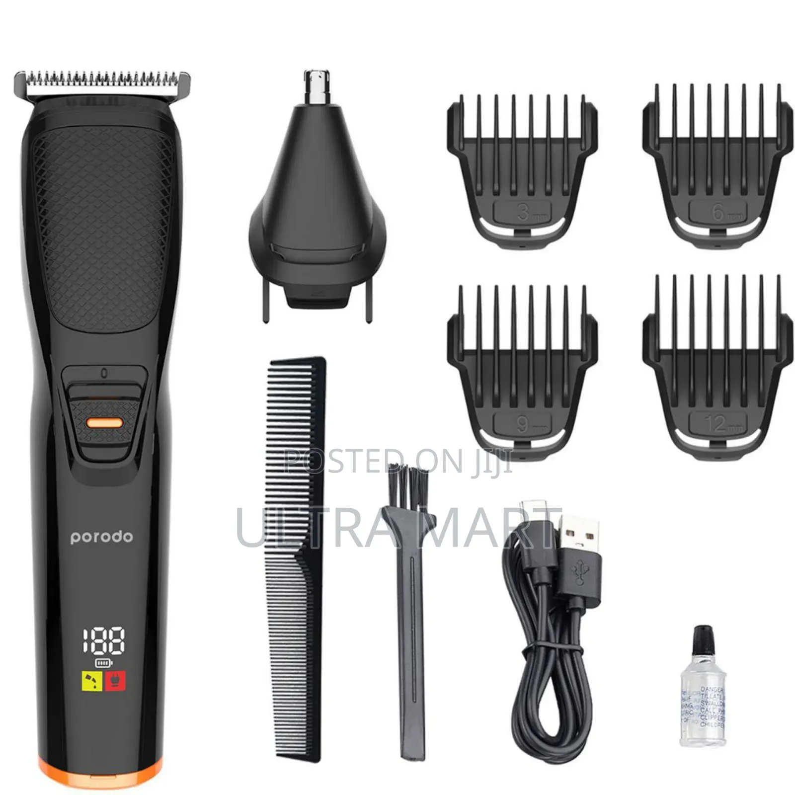 Porodo 2in1 Hair Nose Trimmer