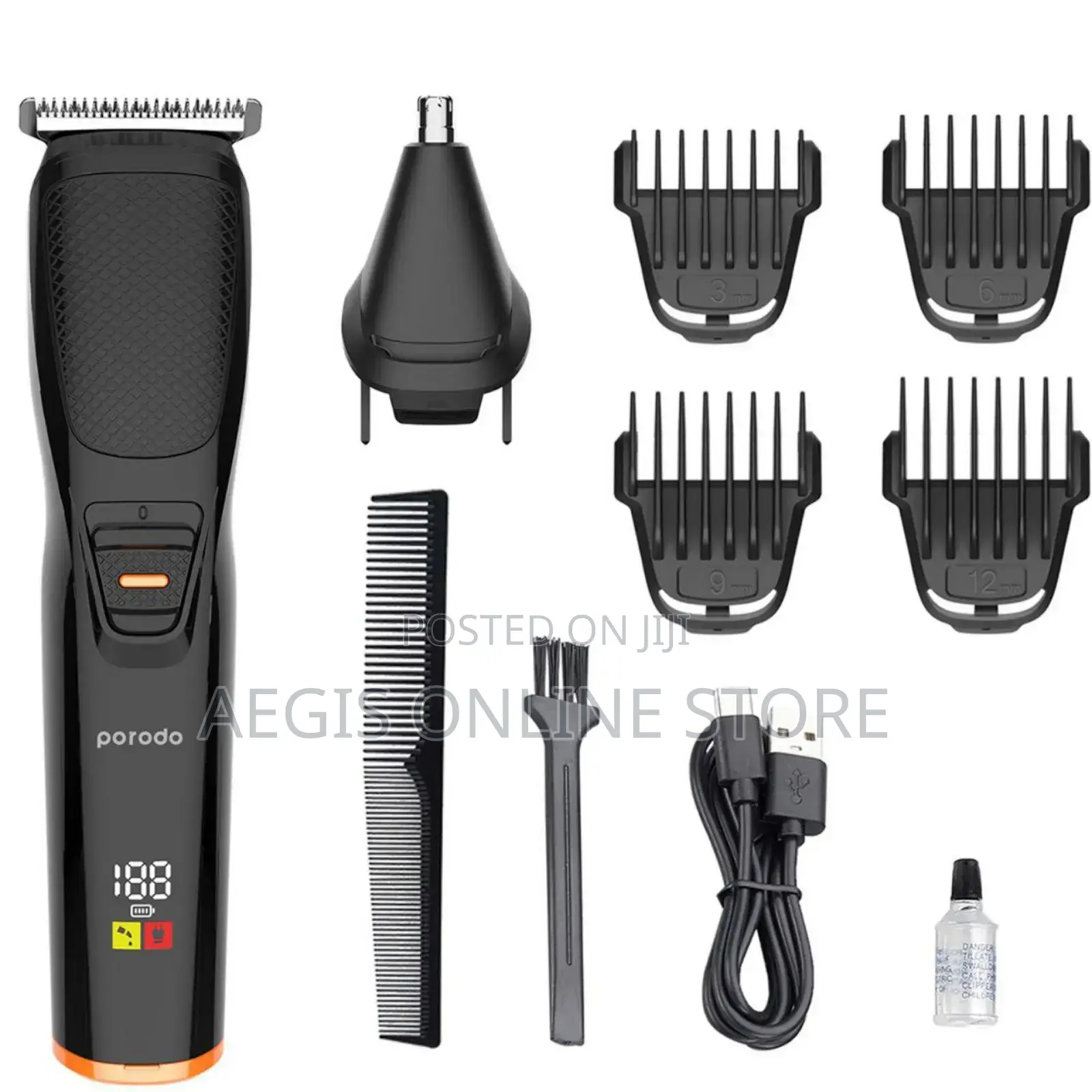 Porodo 2in1 Hair Nose Trimmer