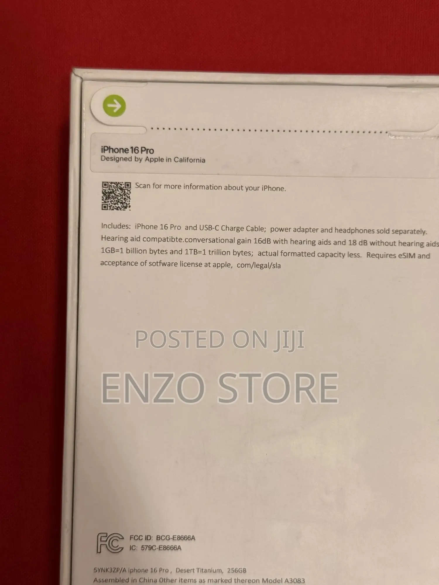 New Apple iPhone 16 Pro Max 256 GB Rose Gold