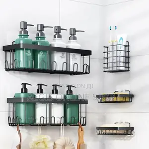 5pcs Stainless Steel Organizing Storage Rack