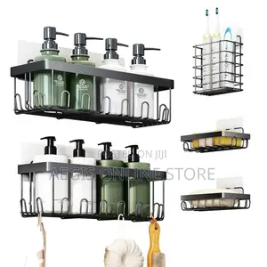 5pcs Stainless Steel Organizing Storage Rack