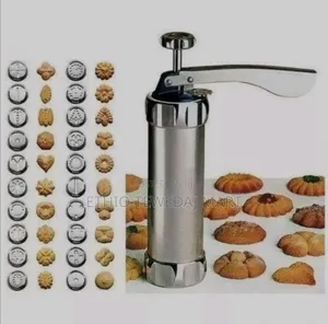 የኩኪስ የብስኩት ቅርፅ ማውጫ Cookie Press and Icing Set.