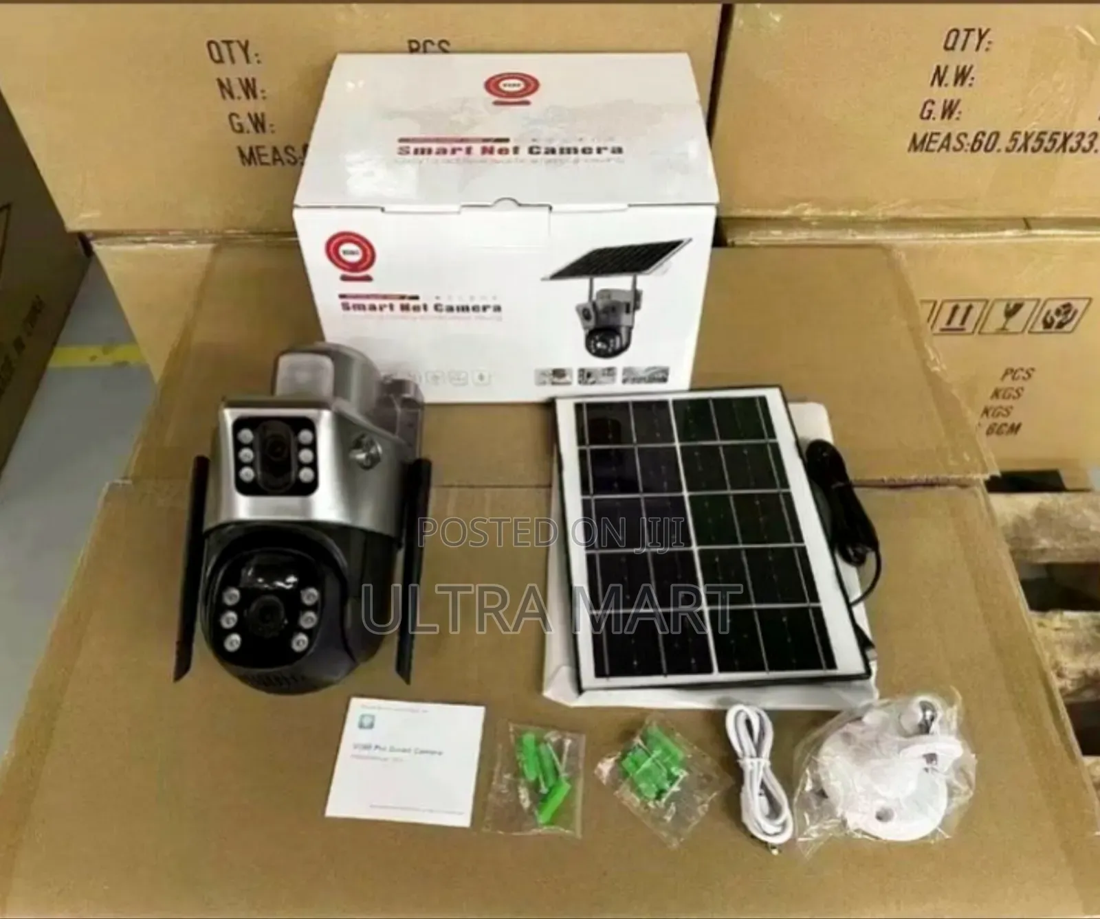 V380 2 Lense Solar PTZ Security Camera