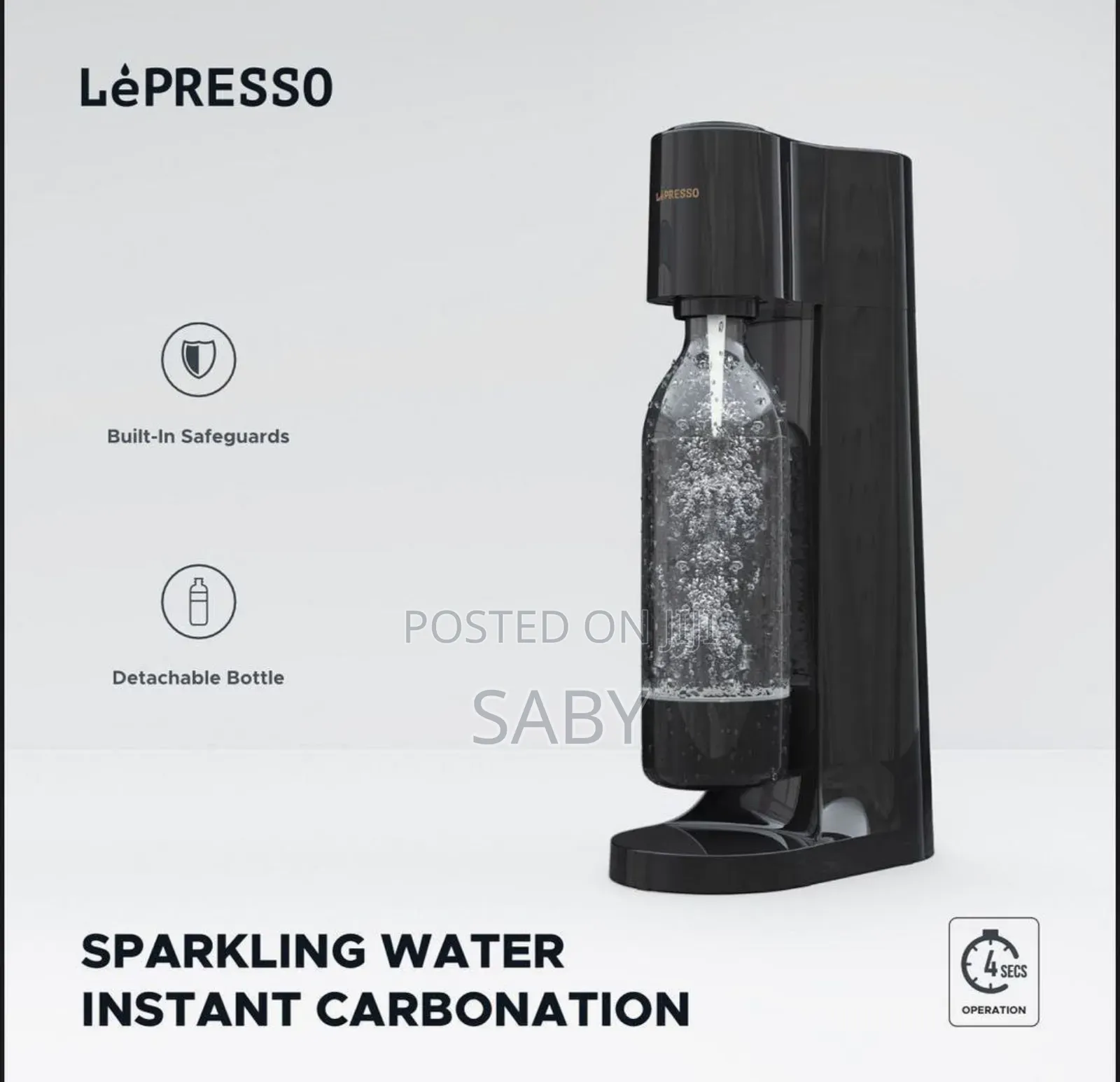 Lepresso Sparkling Water Instant Carbonation Machine