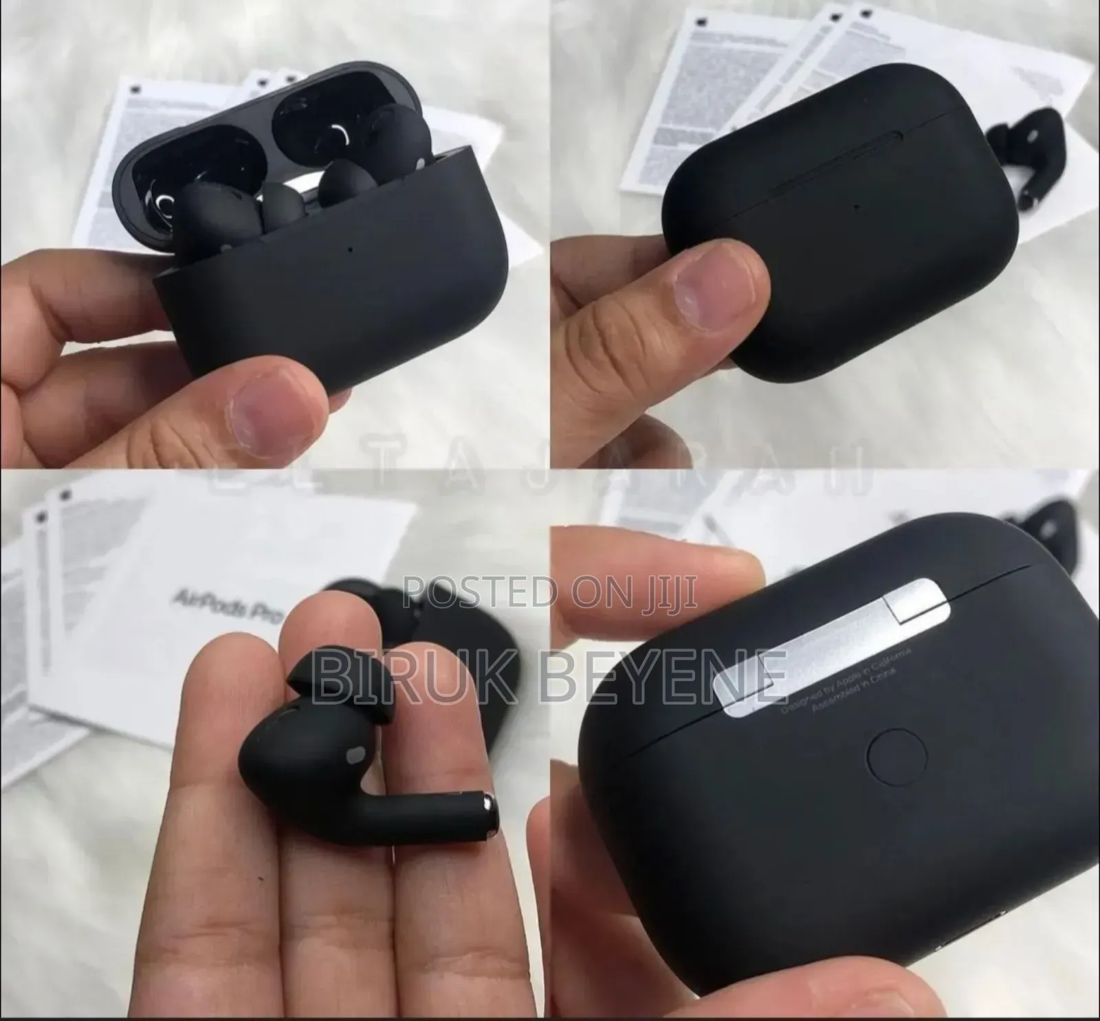 Airpods Pro Black(1st,2nd and 3rd Generation)
