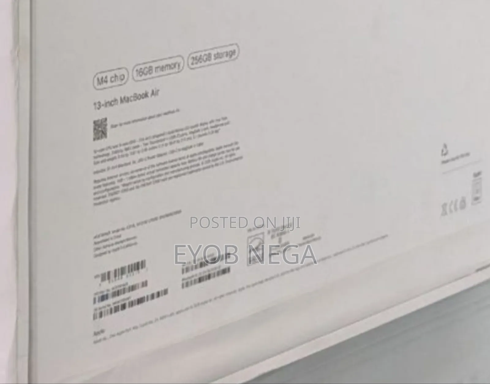 New Laptop Apple MacBook Air 2025 M4 13-Inch 16GB Apple M4 SSD 256GB