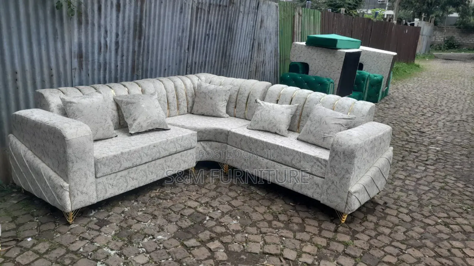 Adorning L Shape Sofa Set for Small Space.