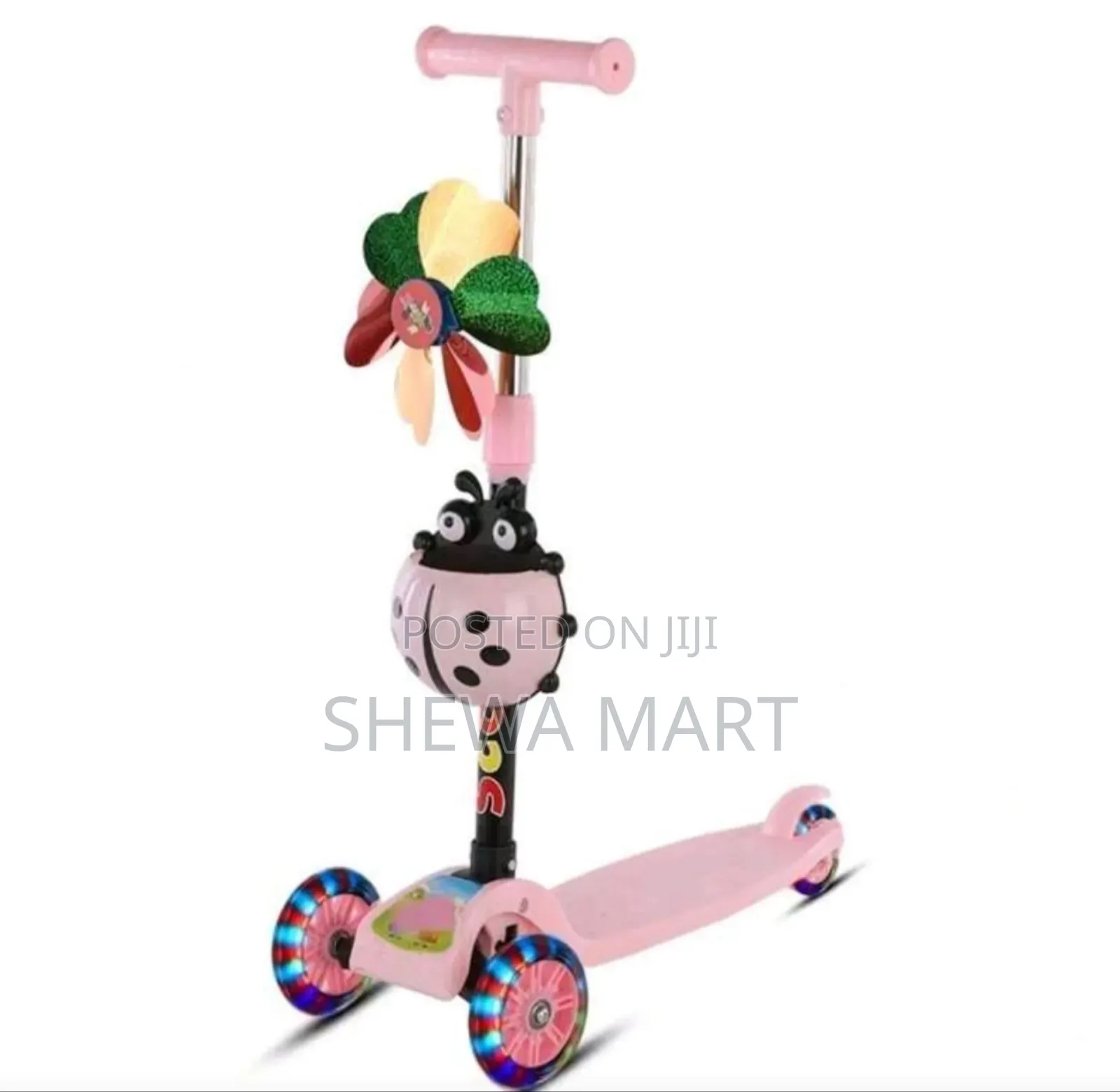 Kids 3 Wheel One Key Folding Scooter Outdoor Sports Scooter W