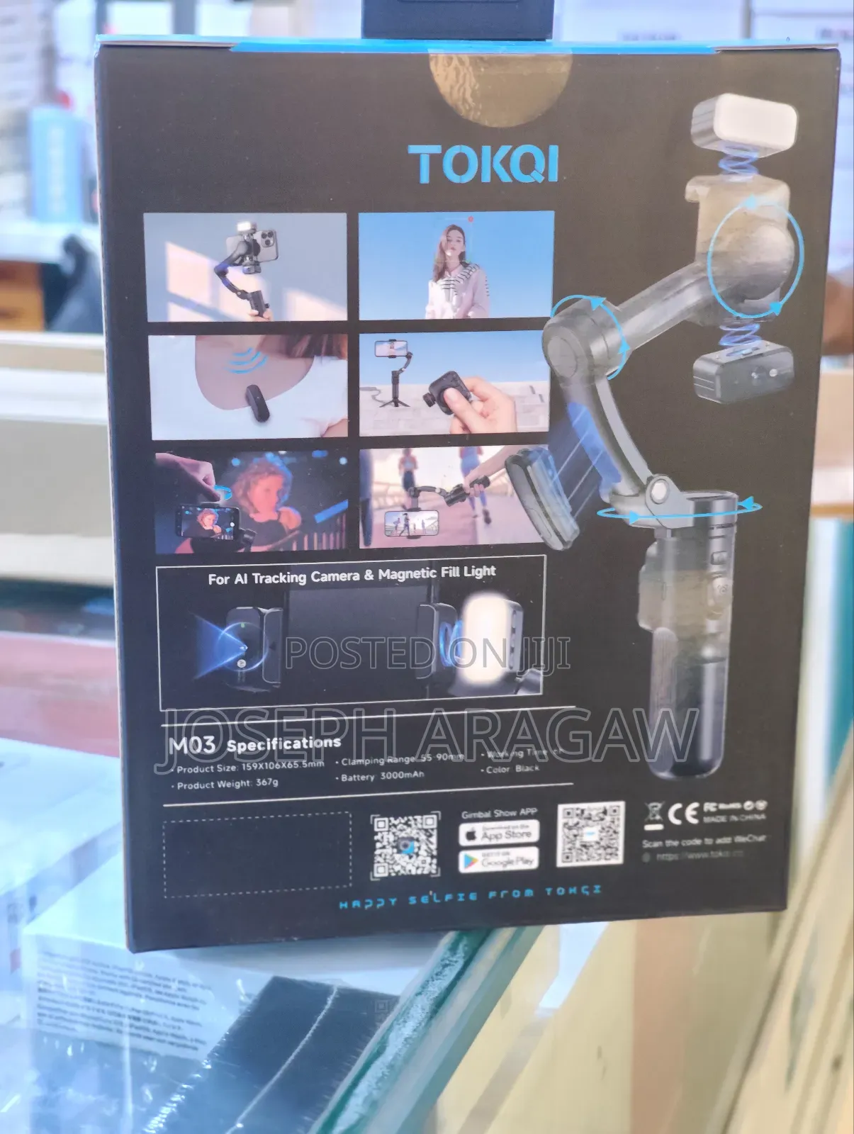 Tokqi M03 Upgraded Intelligent 3-Axis Gimbal Stabilizer