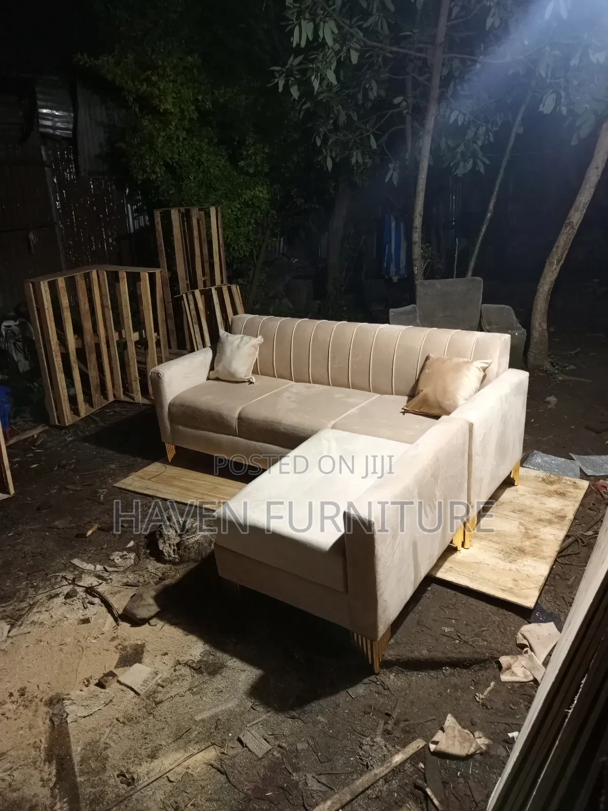 Dark Cream Sofa at Workshop Code125