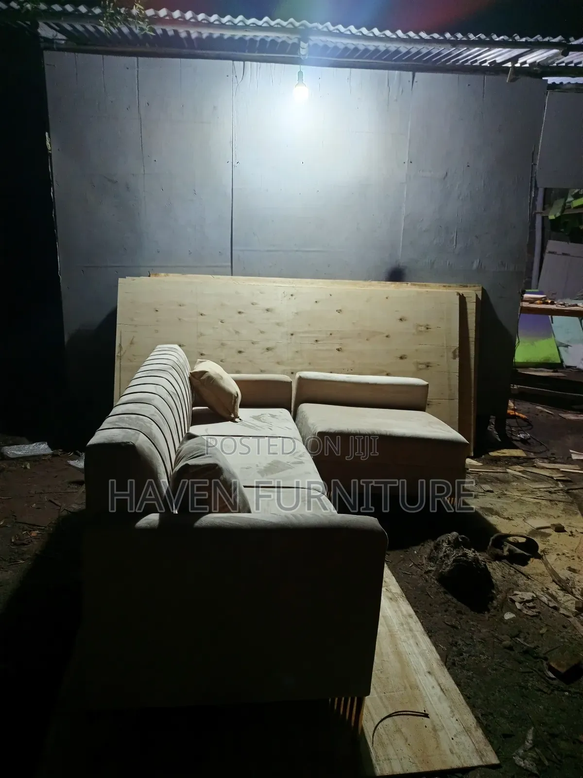 Dark Cream Sofa at Workshop Code125