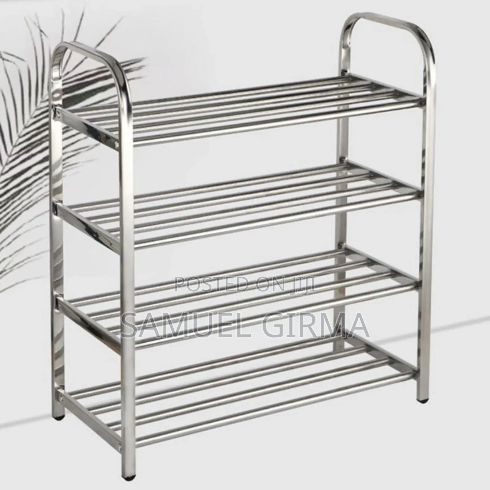 ባለ 4 ደረጃ ጫማ መደርደሪያ 4 Layer Stainless Steel Shoes Rack