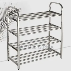 ባለ 4 ደረጃ ጫማ መደርደሪያ 4 Layer Stainless Steel Shoes Rack