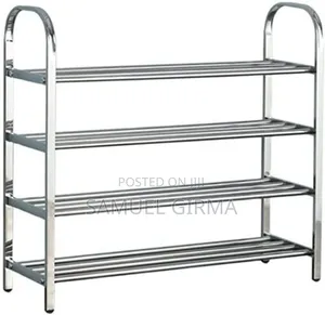 ባለ 4 ደረጃ ጫማ መደርደሪያ 4 Layer Stainless Steel Shoes Rack