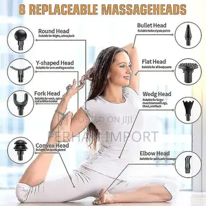Massage Gun With 8 Massage Attachments for Full Body Deep