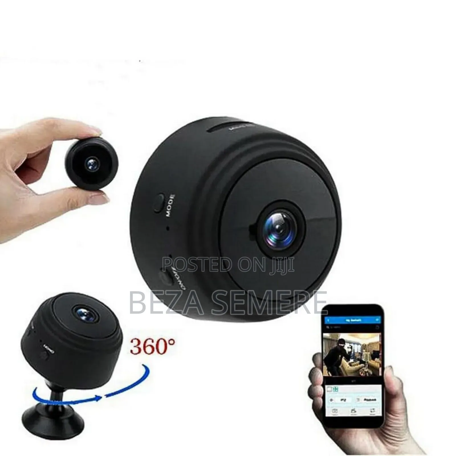 A9 Mini Wireless Camera Hd በጥራት የሚቀርፅ በጨለማ ቦታ ላይ ይቀርፃል 150°