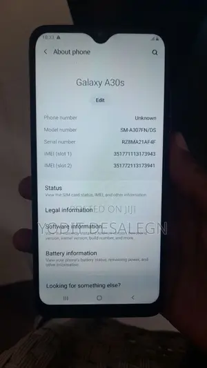 Samsung Galaxy A30s 64 GB Blue