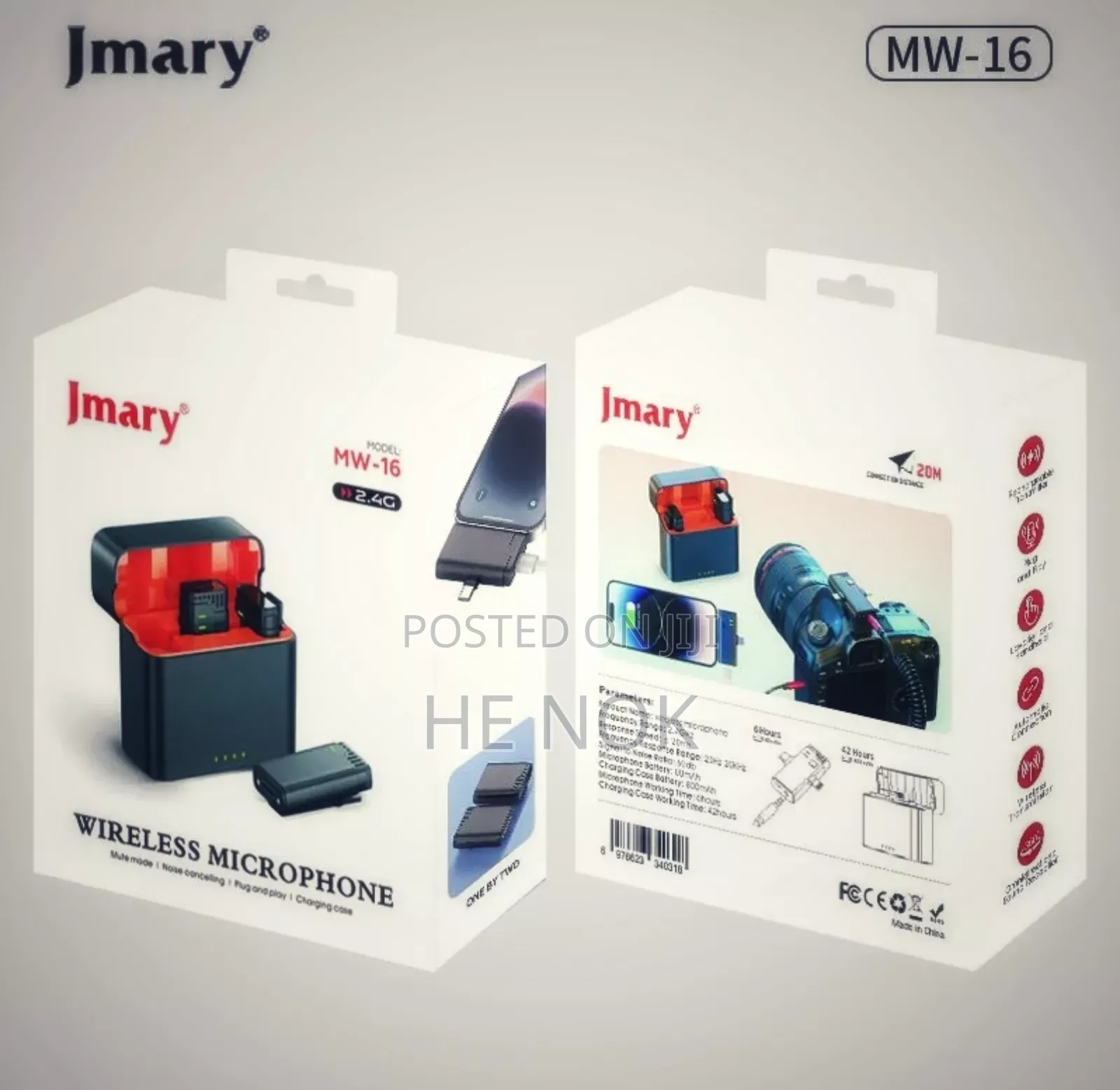Jmary Wm-16 Dual Wireless Microphone for Phone for Camera