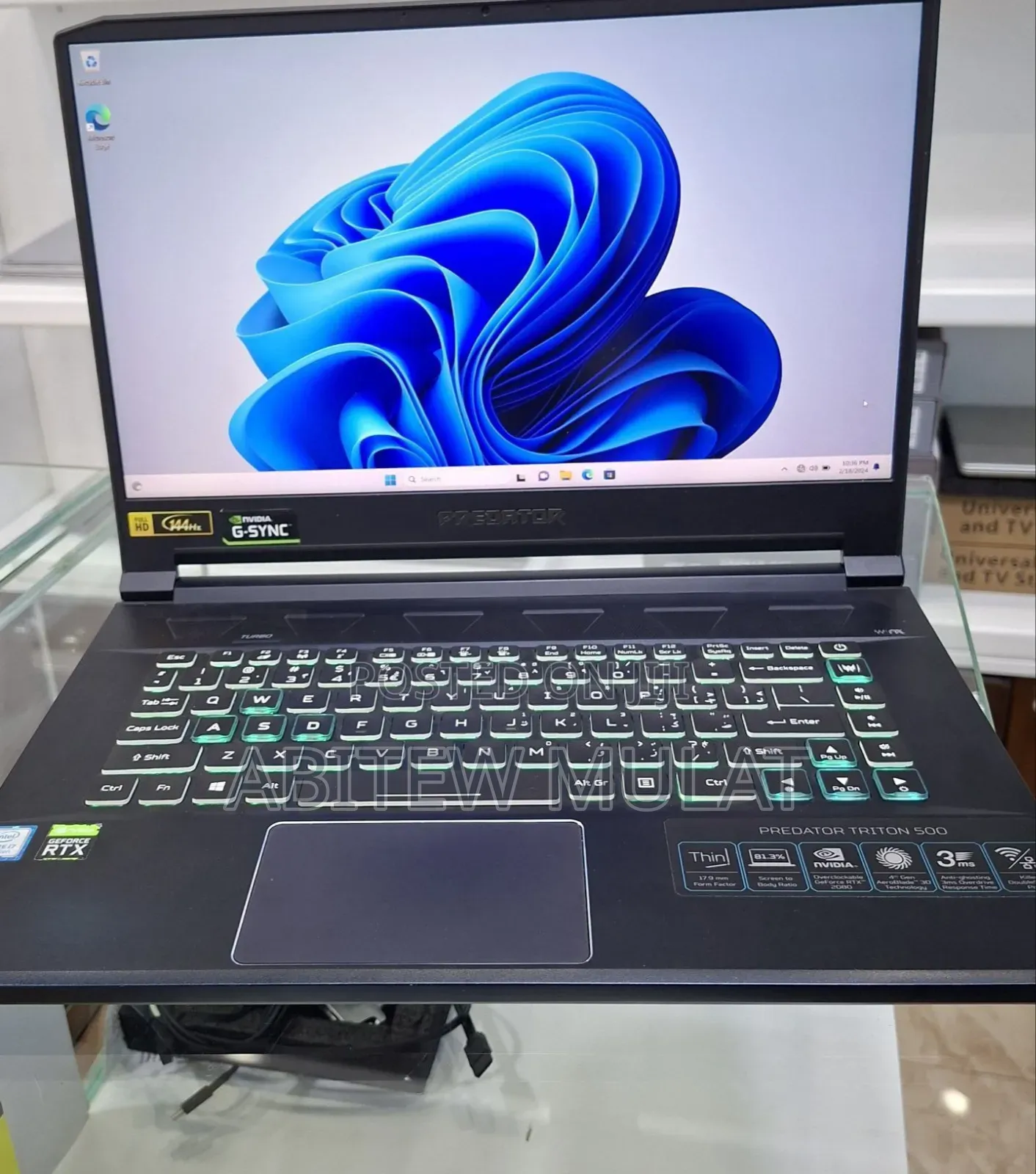 New Laptop Acer Predator Helios 300 16GB Intel Core I7 SSD 1T