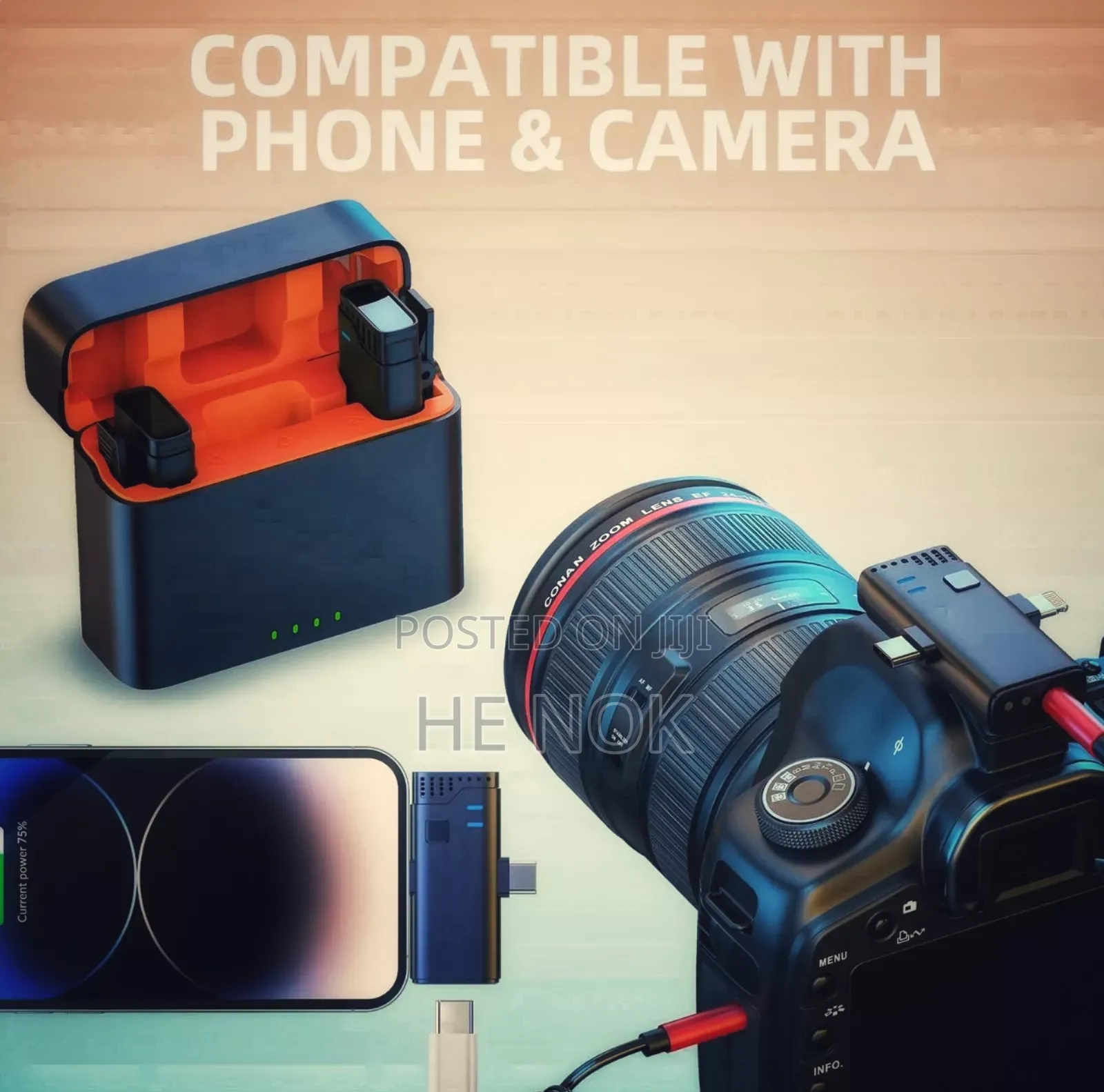 Jmary Wm-16 Dual Wireless Microphone for Phone for Camera