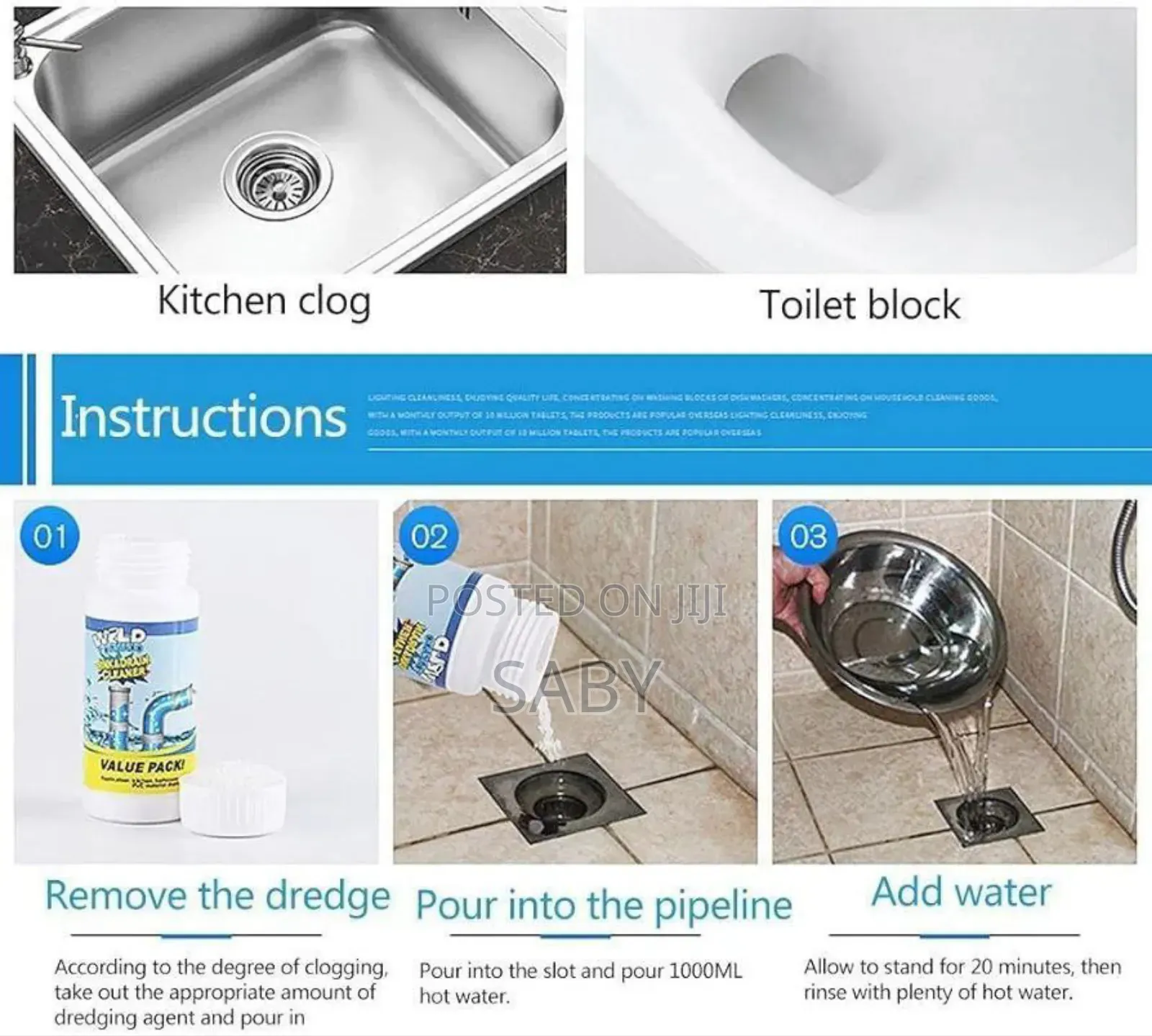 Wild Tornado
Sink and Drain Cleaner 
