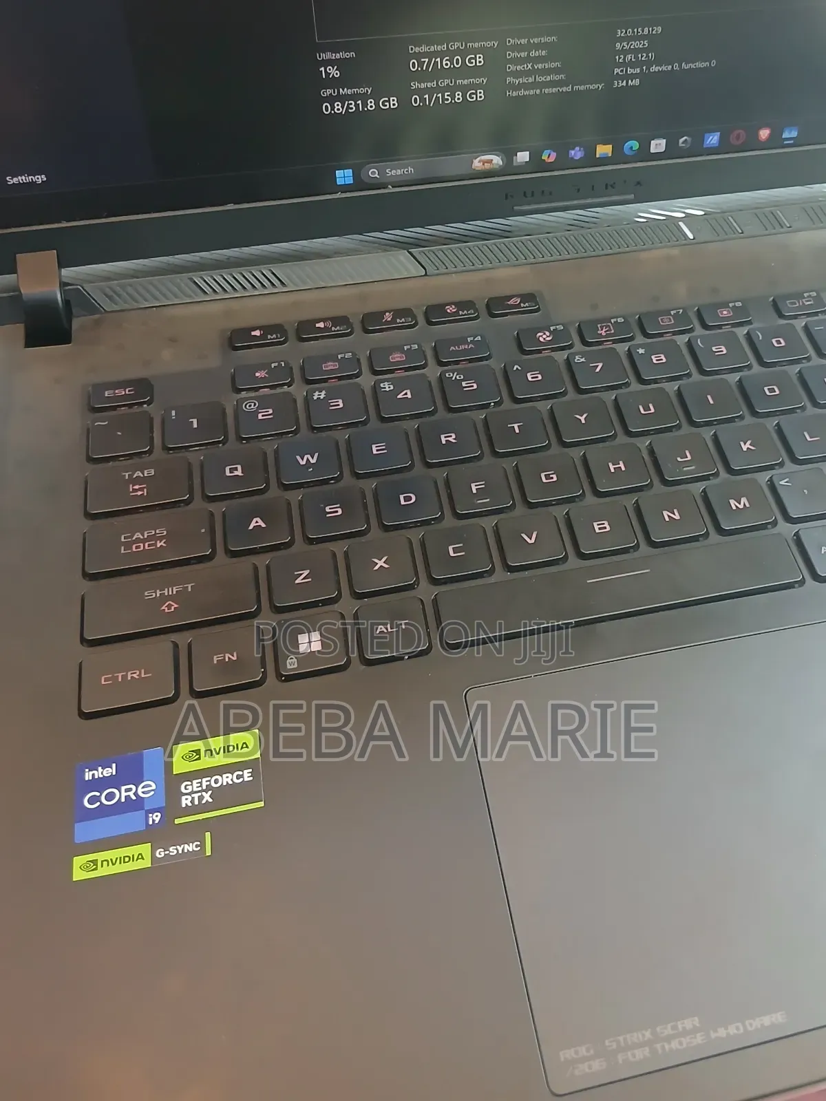 New Laptop Asus ROG Strix G17 64GB Intel Core I9 SSD 2T