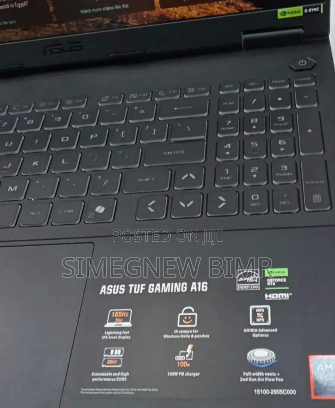 New Laptop Asus ROG Strix G15 32GB AMD Ryzen 9 SSD 1T