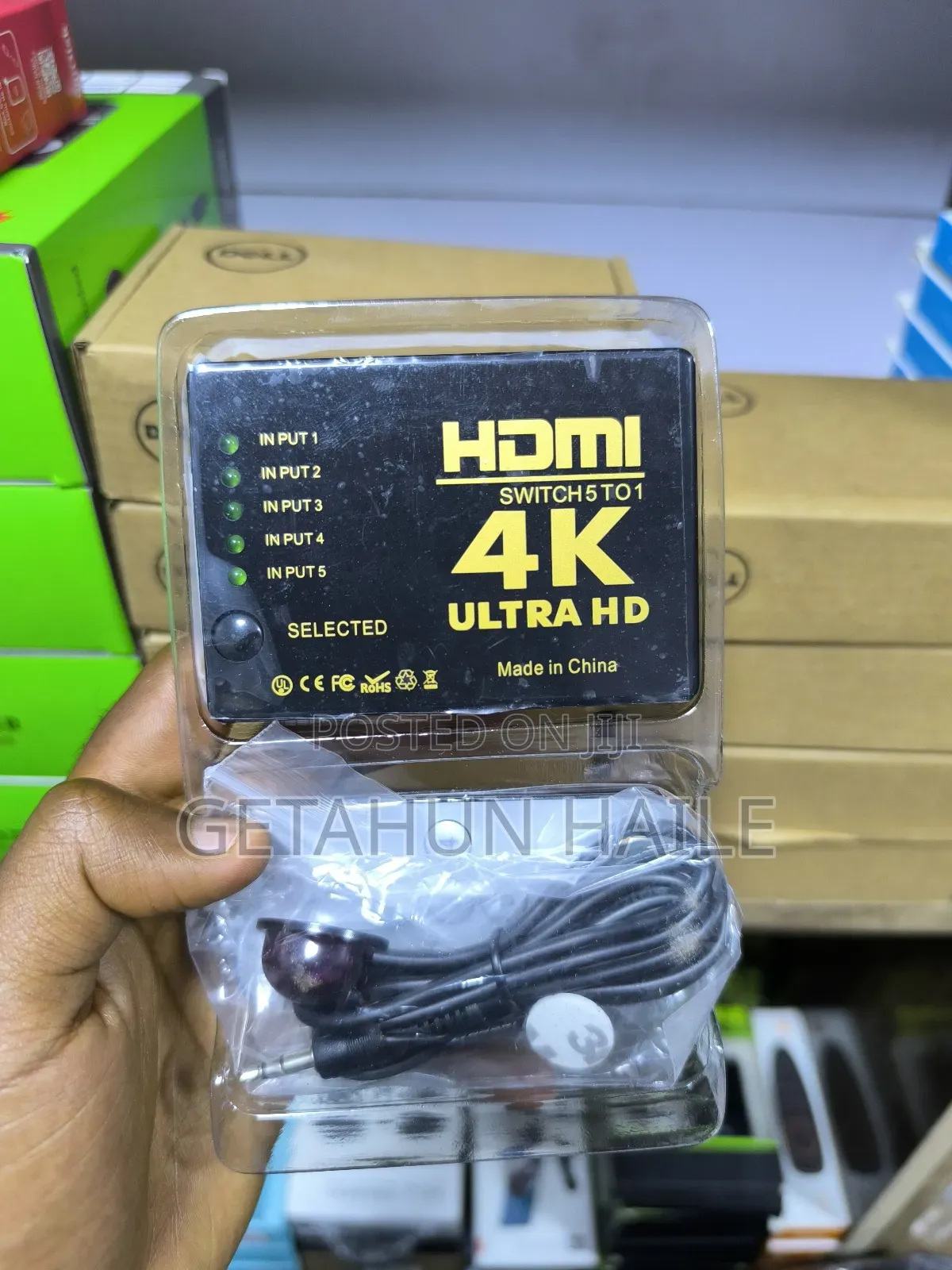 Hdmi Switch 5 In 1 Out With Remote Control