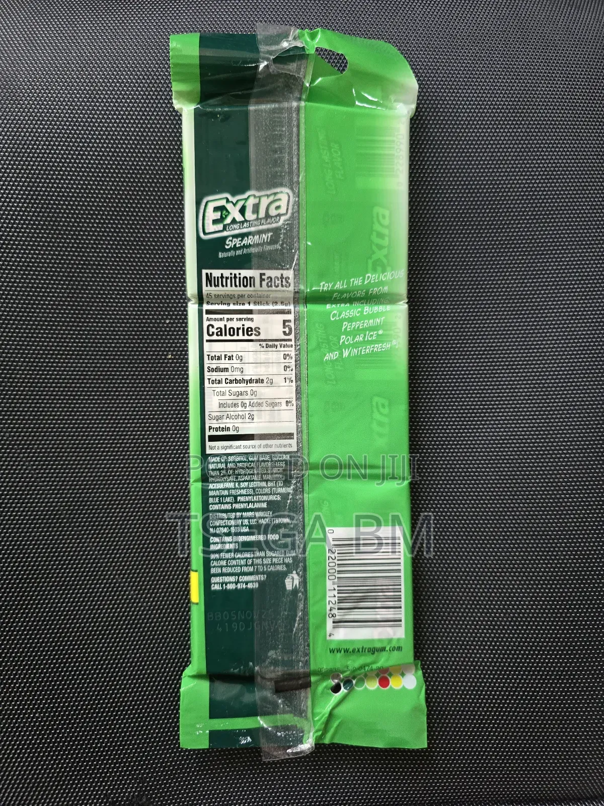 Extra Spearmint Sugarfree Gum 3 Packs