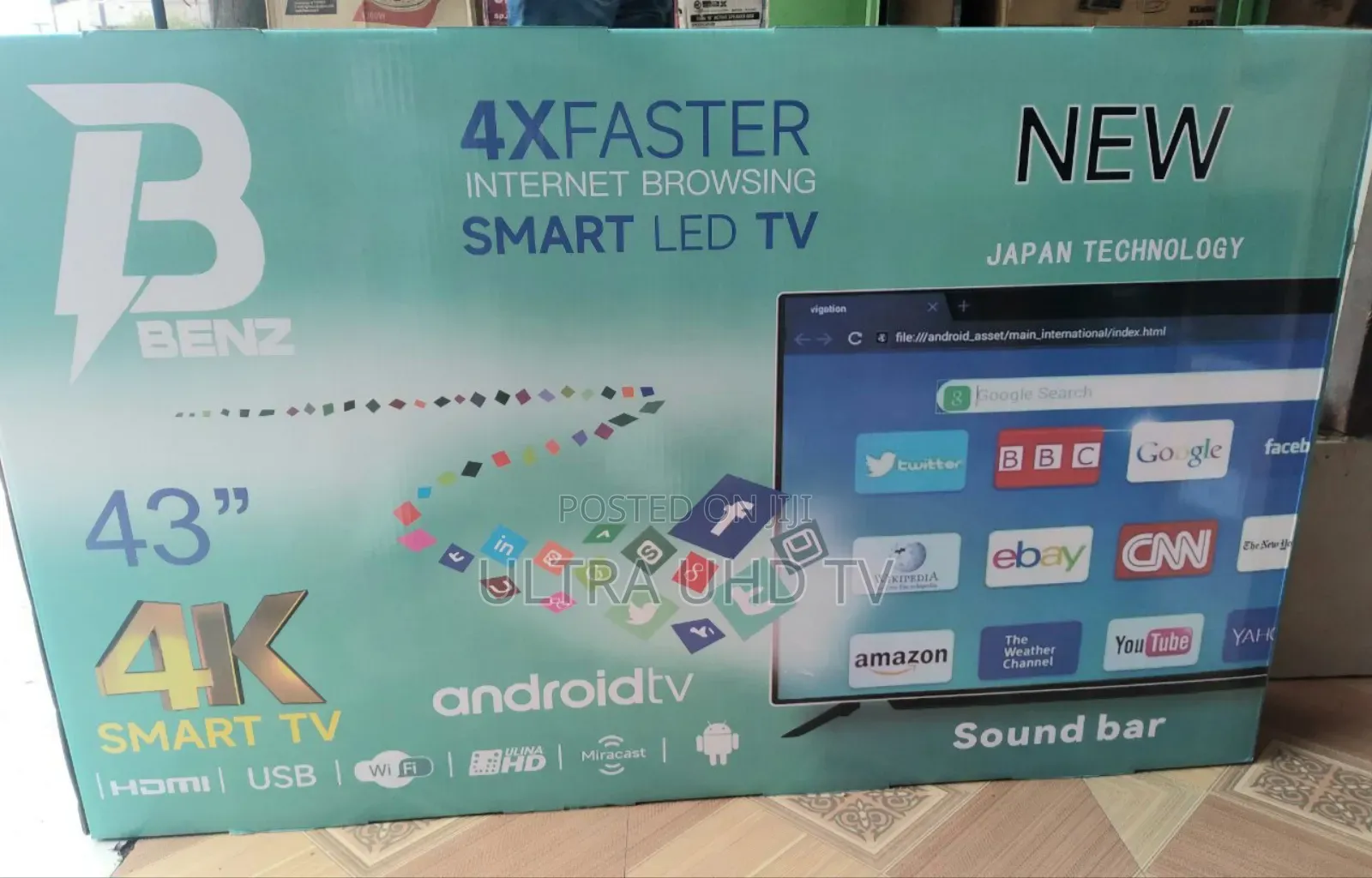 43 Inch Benz Smart Uhd Tv