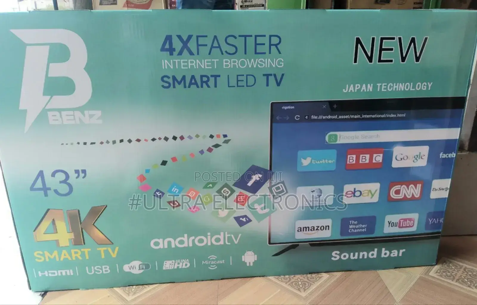 43 Inch Benz Smart Uhd Tv
