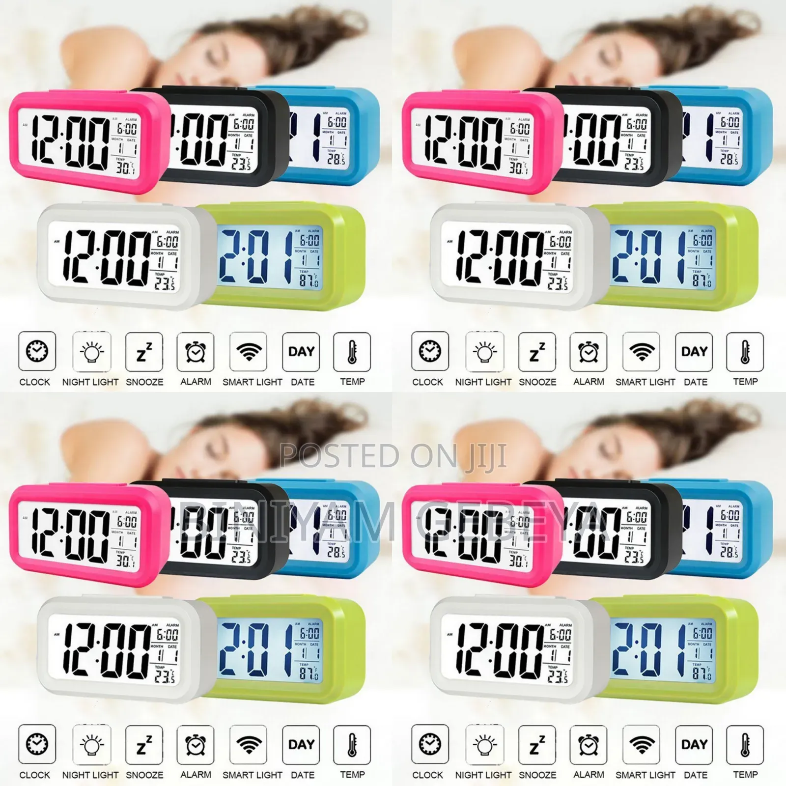 New Original Digital Alarm Clock LCD Display