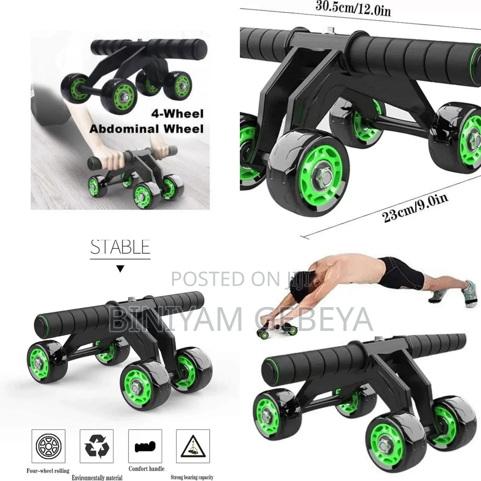 New Sport Home Ab Roller | Ab Exerciser | 4wheels