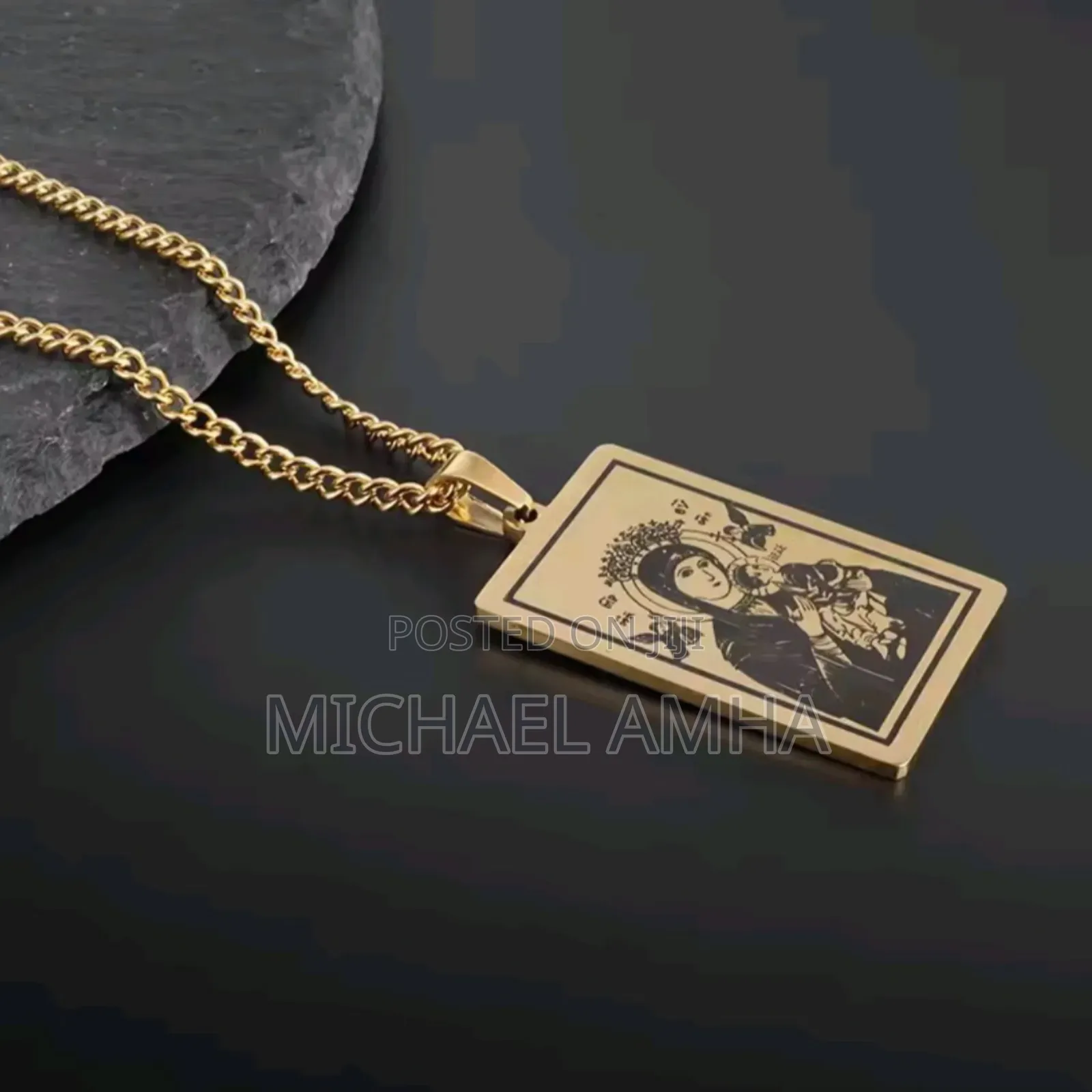 Rare Gold Plated Stainless Steal Beautiful Pendent