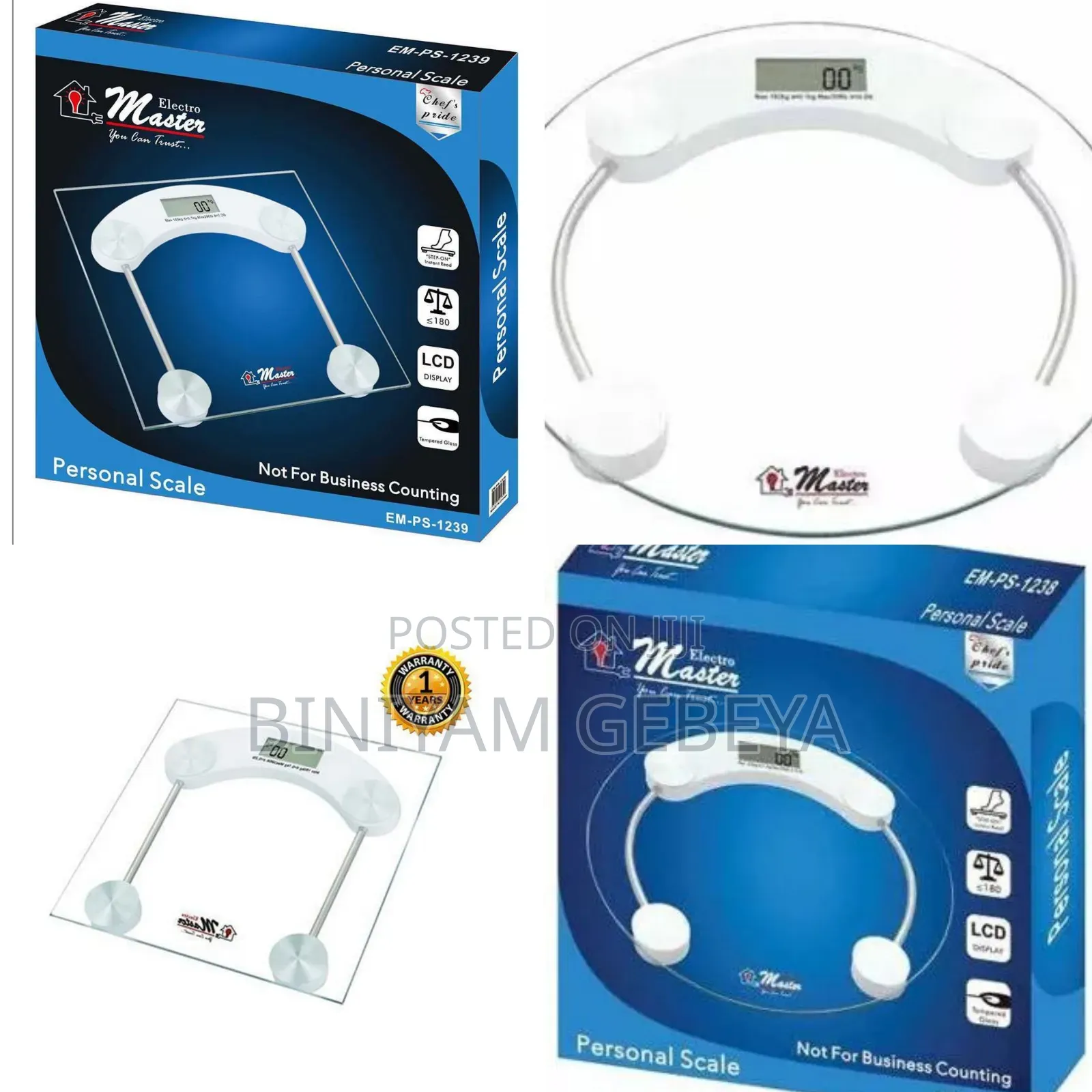 New Accurate 180kgs Electromaster Personal Scale