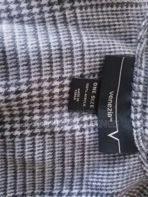 Venezia Made in Koria Print Fringe Open Front Cape Coat