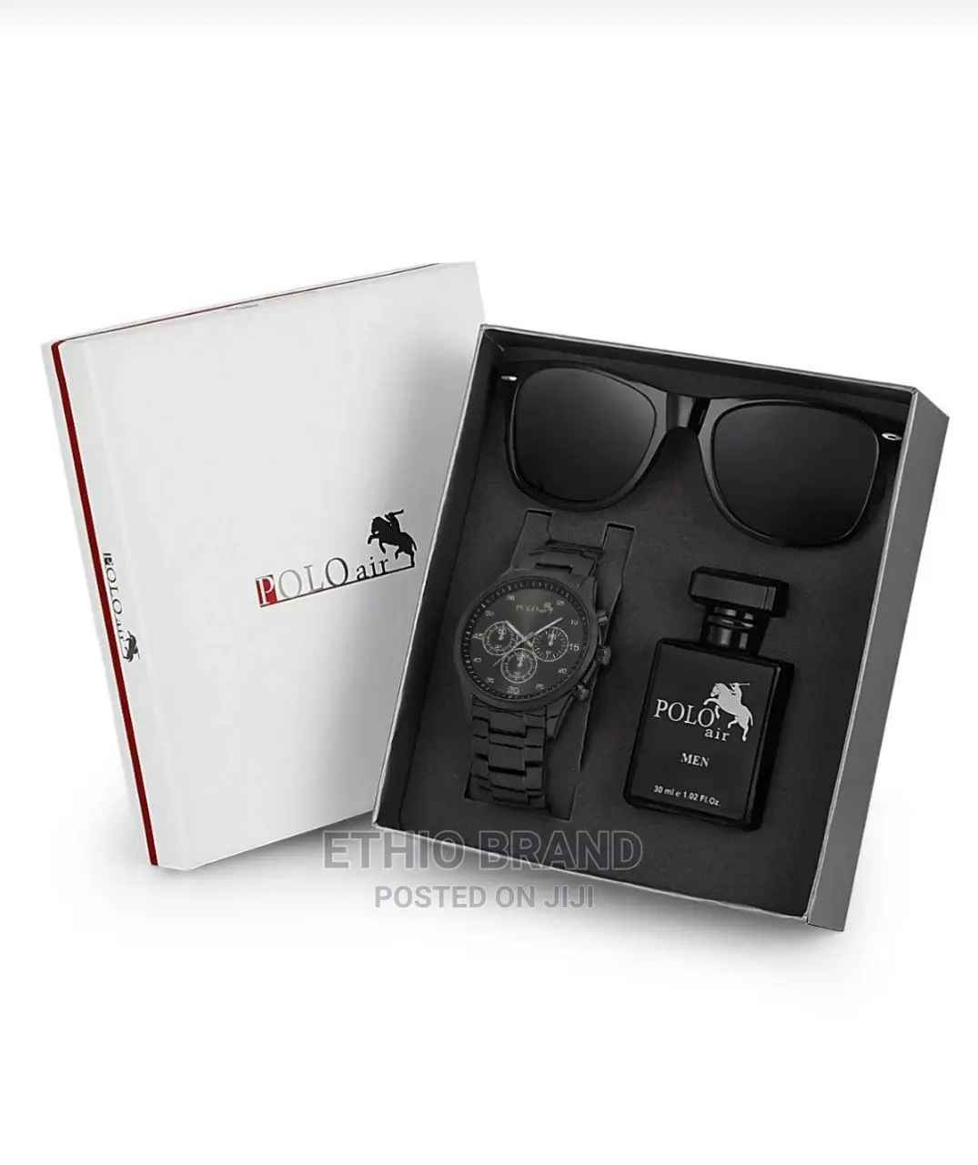 POLO AIR Men's Gift Set Watch Glasses Perfume in Gift Box