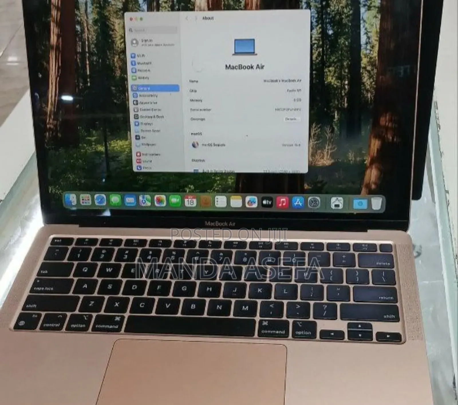 New Laptop Apple MacBook Air 2020 M1 8GB Apple M1 SSD 256GB