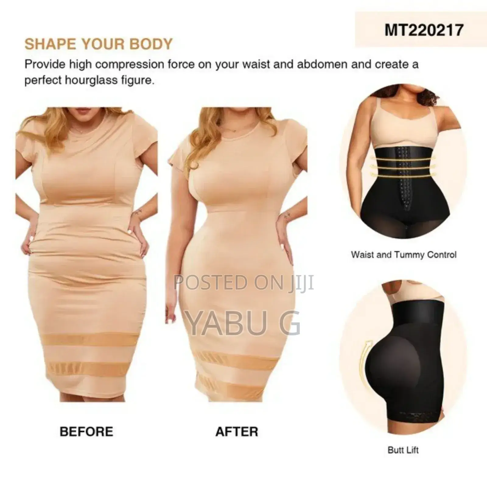 Women's High Waist Trainer Shapewear Butt Enhancement