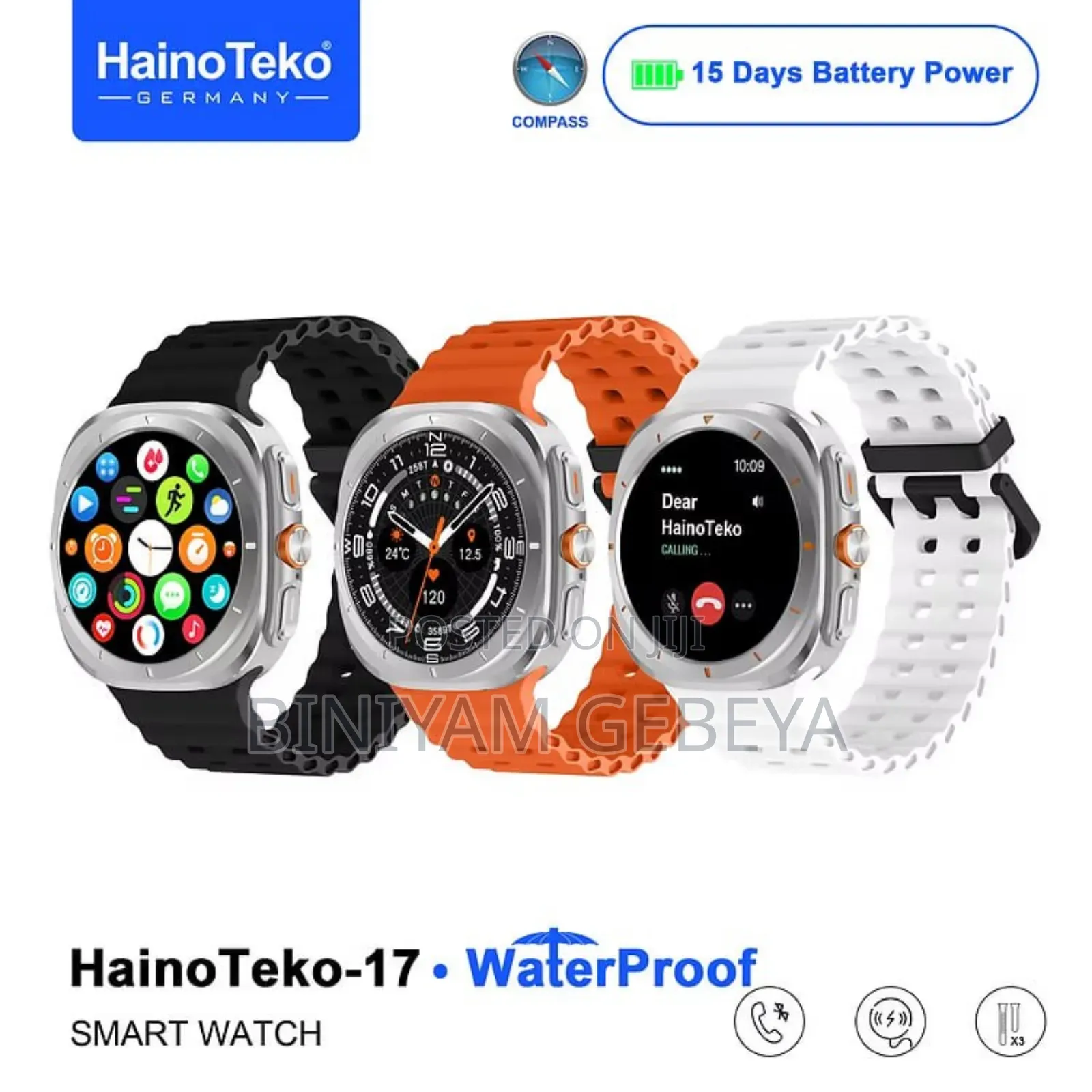 New Original Waterproof Hainoteko-17 Smart Watch