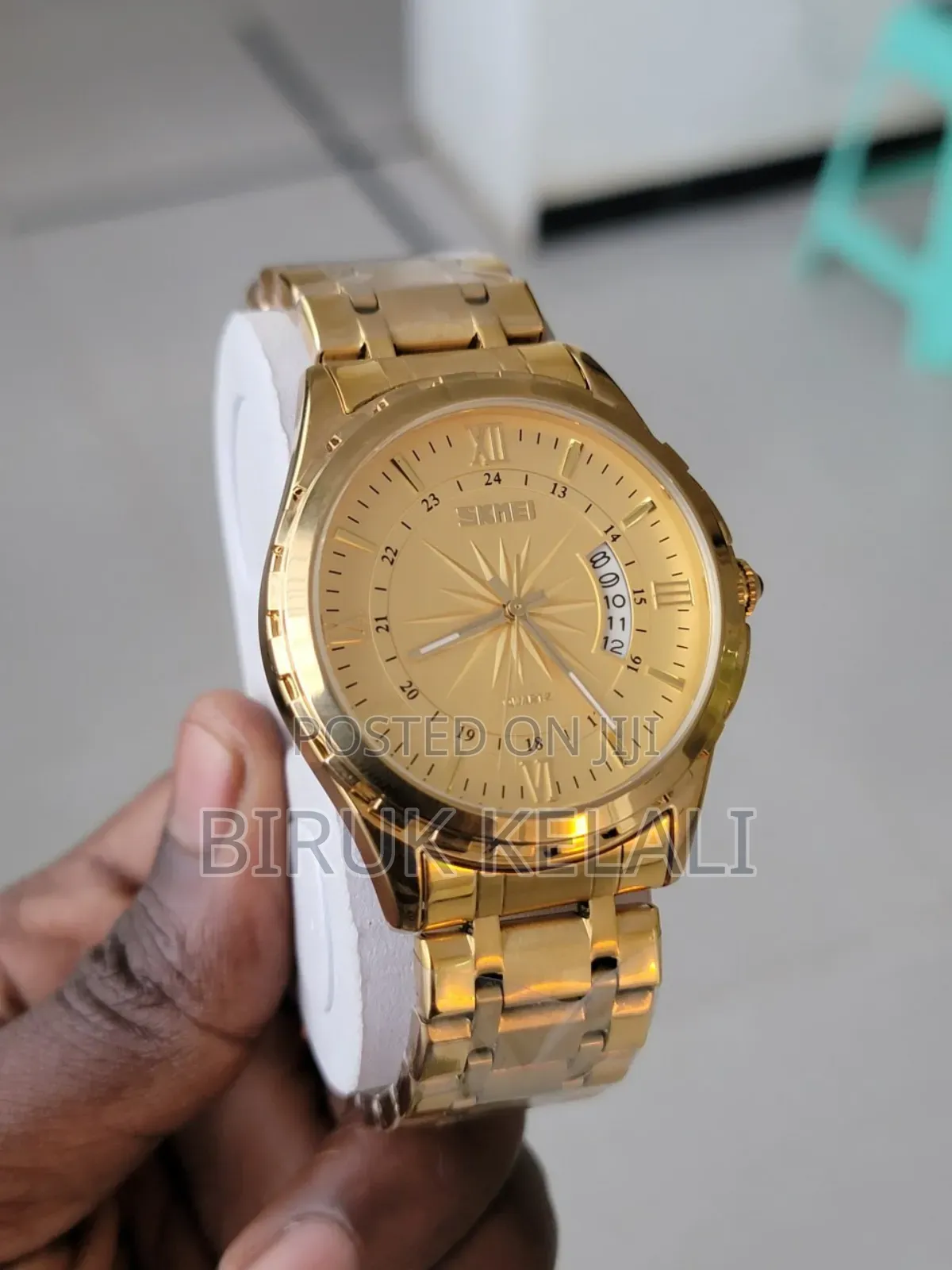 Skimie Luxury Golden Men's Watch