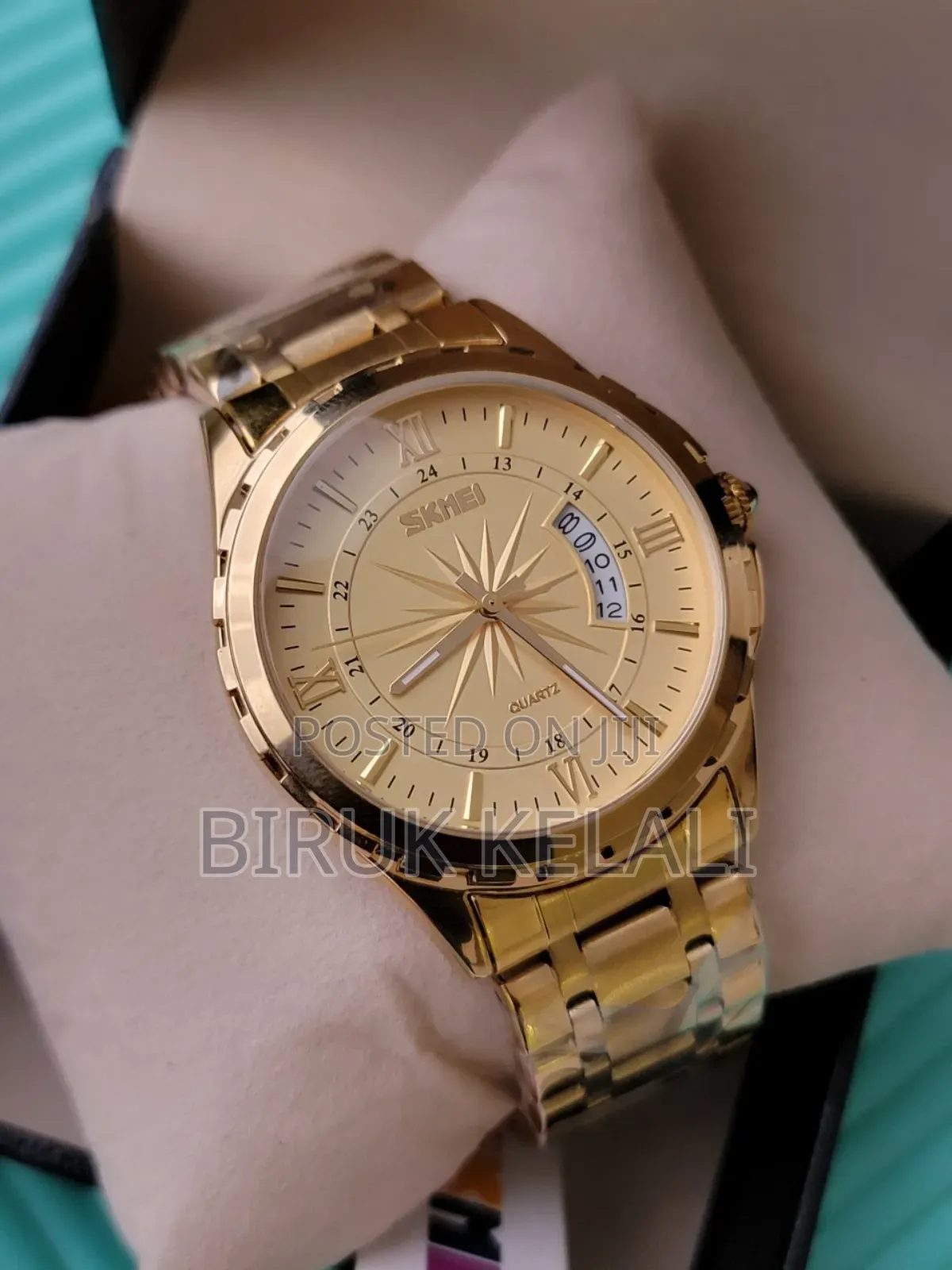 Skimie Luxury Golden Men's Watch