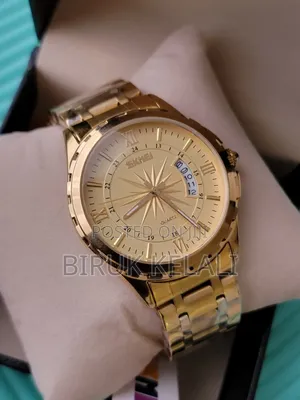 Skimie Luxury Golden Men's Watch