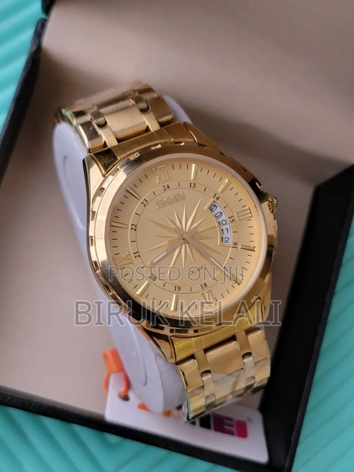 Skimie Luxury Golden Men's Watch