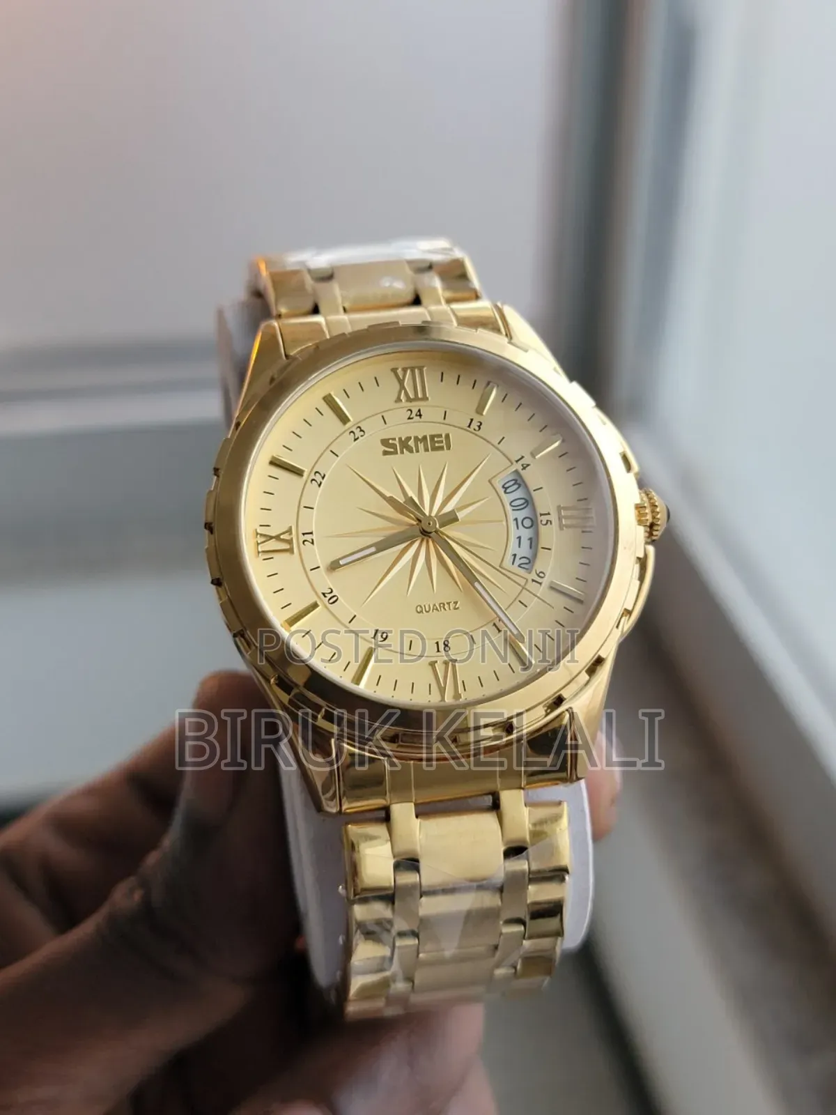 Skimie Luxury Golden Men's Watch