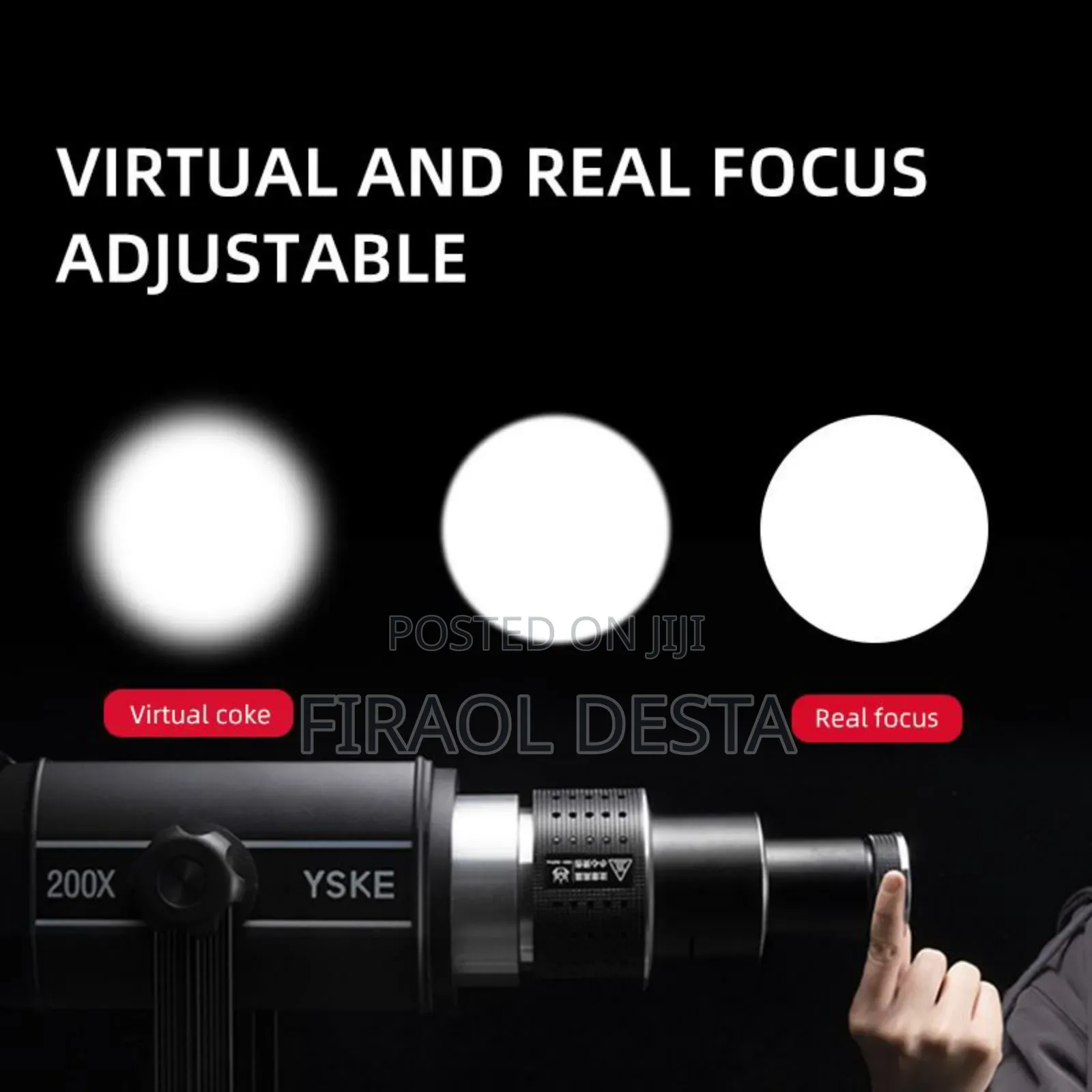 Optical Condenser Mount for Led Video Light Photographic Lighting