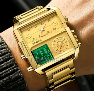 Men's Luxury Dual Display Watch (Digital Analog) – Waterproof 50m