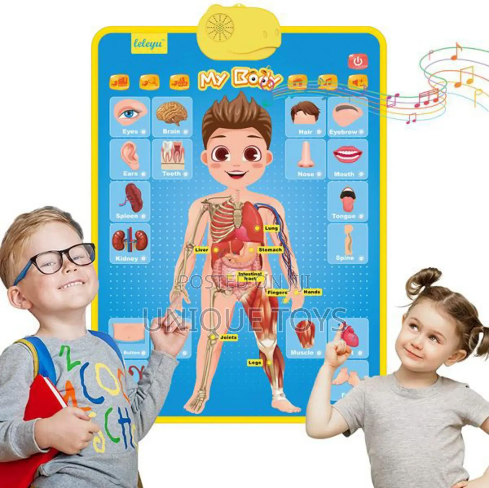 My Body Talking Poster – Interactive Educational Toy